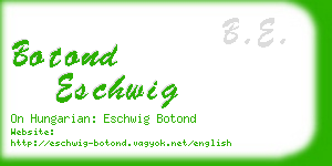 botond eschwig business card